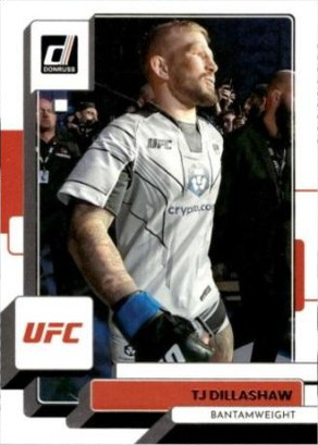 TJ Dillashaw 2023 Panini Donruss UFC Base #11 Press Proof Silver