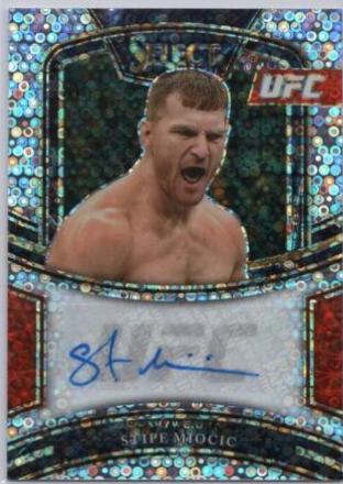 Stipe Miocic 2021 Panini Select UFC Signatures #48 Disco Prizms