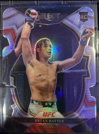 Bryan Battle 2023 Panini Select UFC Concourse #60 Silver Die Cut