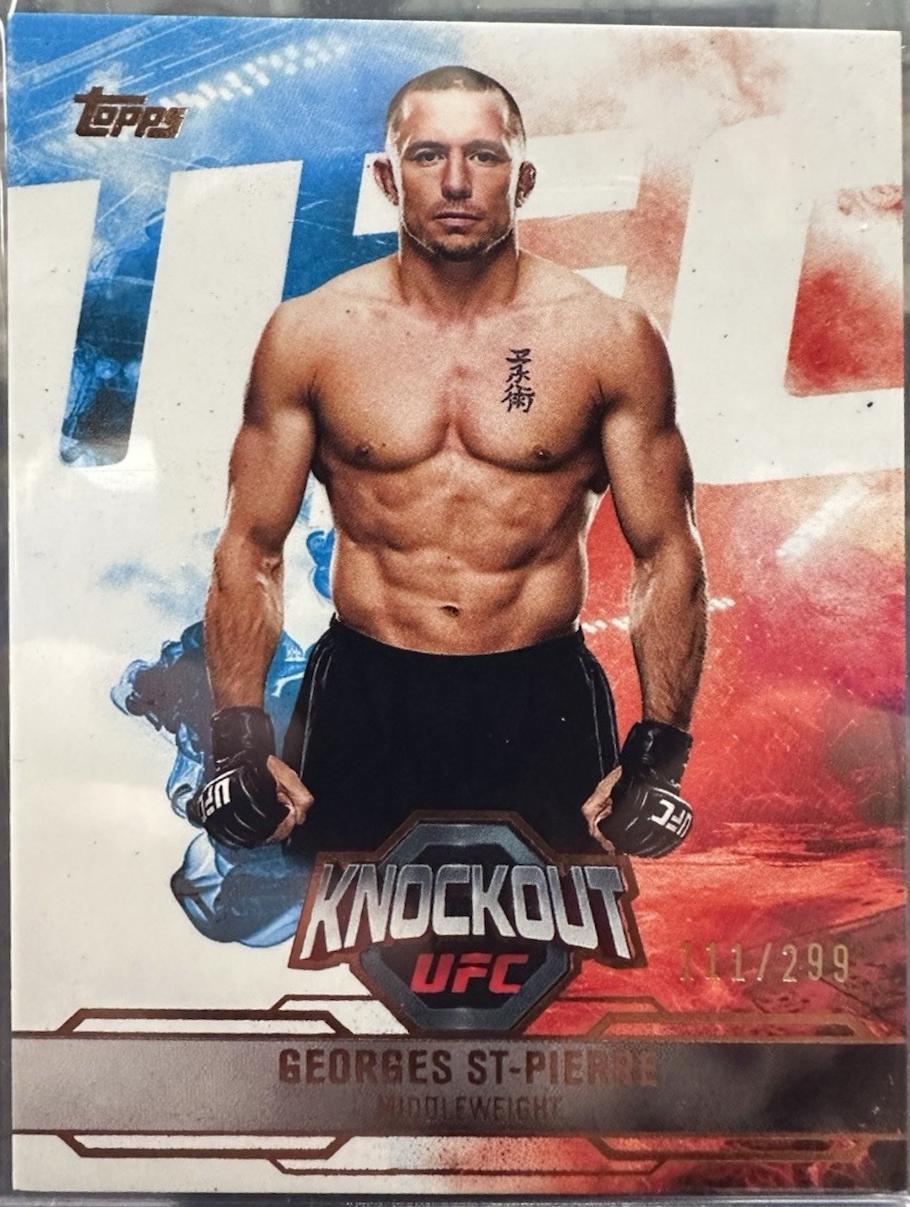 Georges St-Pierre 2025 Topps Knockout UFC Base #38 Bronze