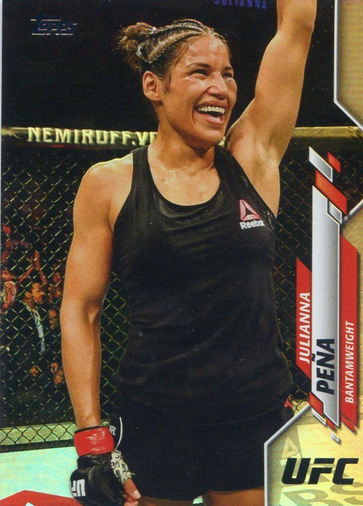Julianna Peña 2020 Topps UFC Base #52 Rainbow Foil