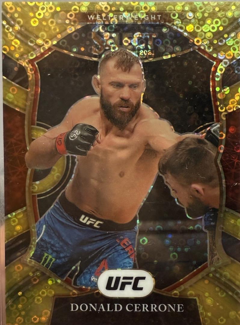 Donald Cerrone 2021 Panini Select UFC Concourse #62 Gold Disco