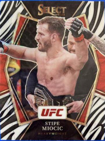 Stipe Miocic 2022 Panini Select UFC Premier Level #181 Zebra