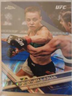 Rose Namajunas 2017 Topps Chrome UFC Base #1 Blue Wave