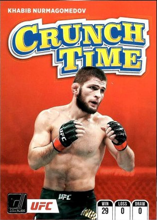 Khabib Nurmagomedov 2022 Panini Donruss UFC Crunch Time #8 Press Proof Black