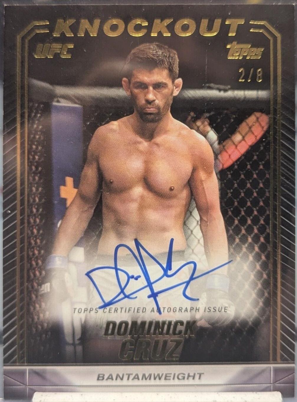Dominick Cruz 2024 Topps Knockout UFC Knockout Autographs #KNA-DCZ Gold