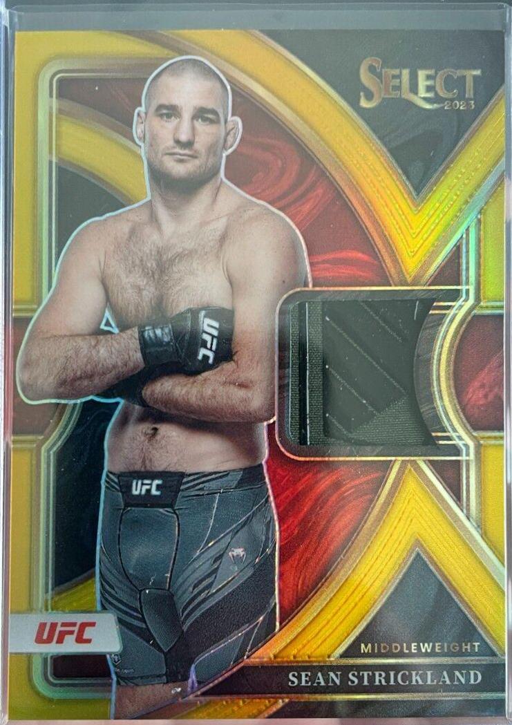 Sean Strickland 2023 Panini Select UFC Mezzanine #400 Gold