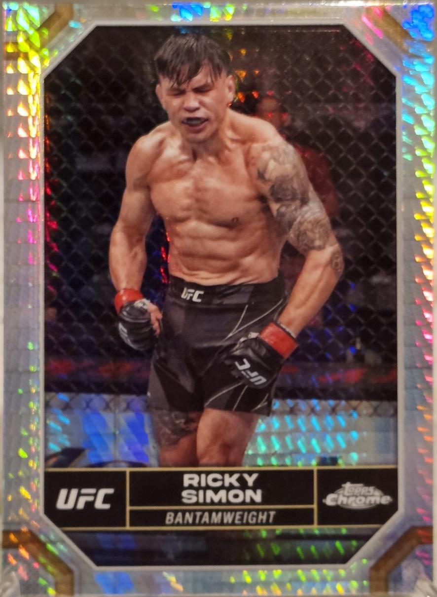 Ricky Simon 2024 Topps Chrome UFC Base #163 Prism Refractor