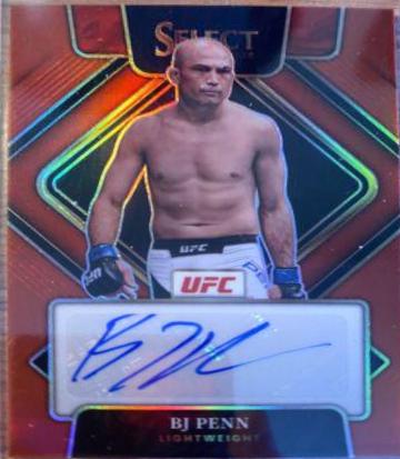 BJ Penn 2022 Panini Select UFC Signatures #39 Red