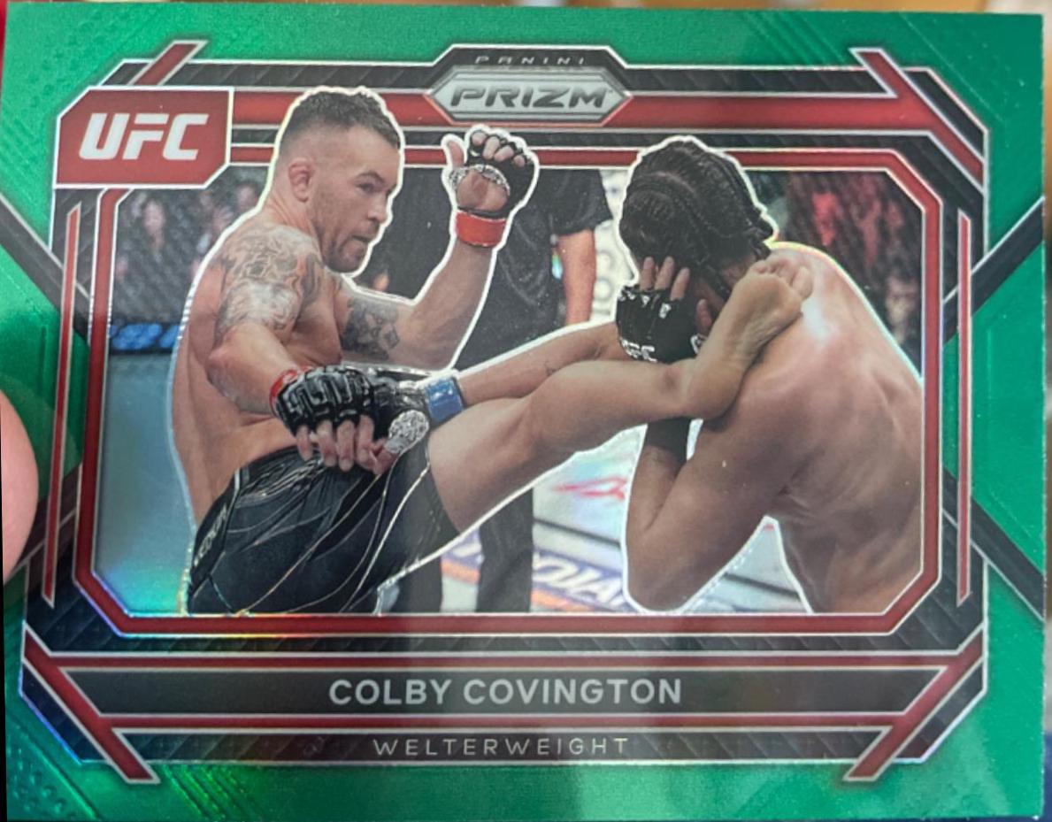 Colby Covington 2023 Panini Prizm UFC Base #30 Green