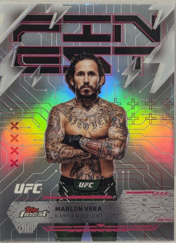 Marlon Vera 2025 Topps Finest UFC Base Rare #213 Refractor