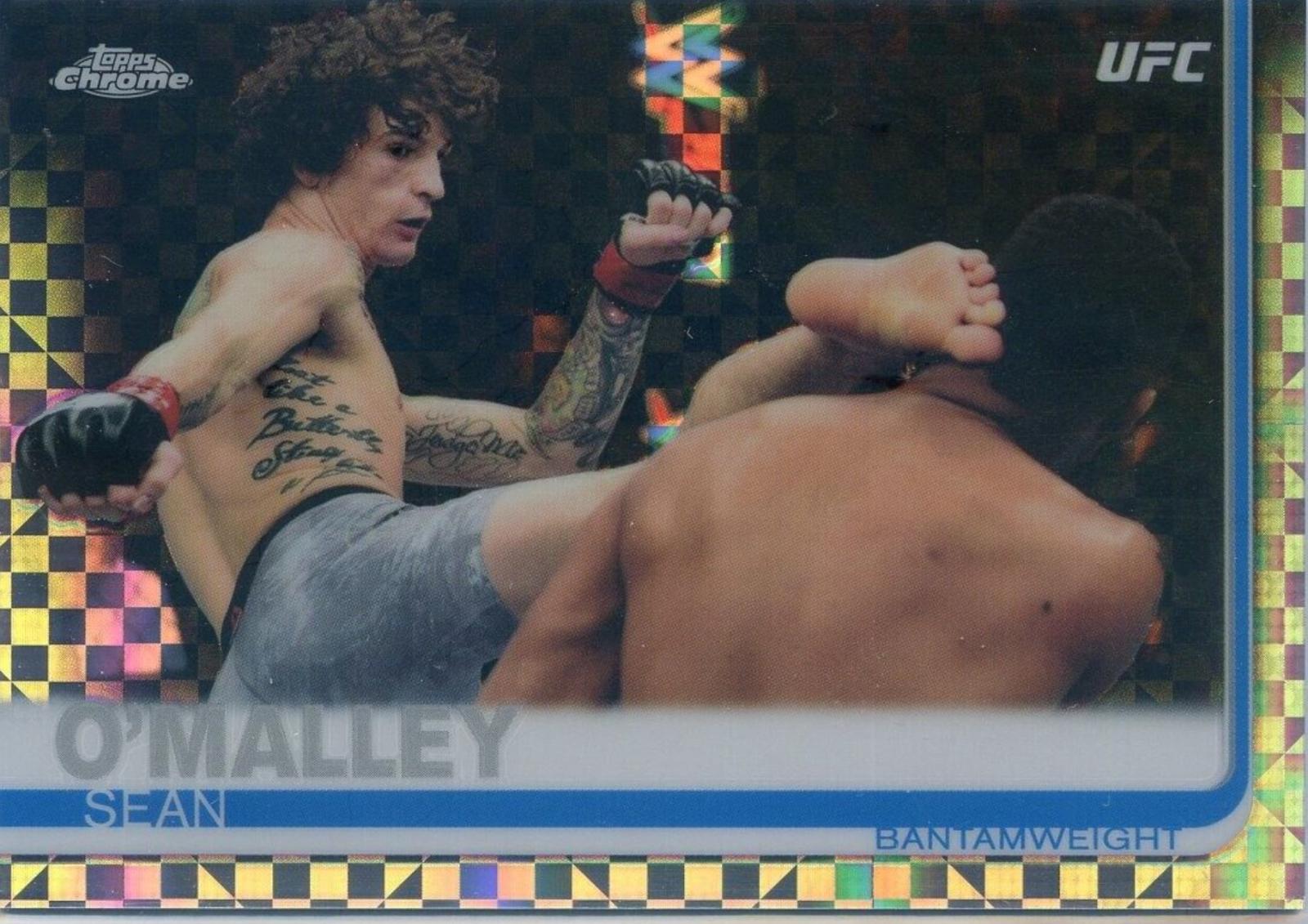 Sean O'Malley 2019 Topps Chrome UFC Base #90 Xfractor