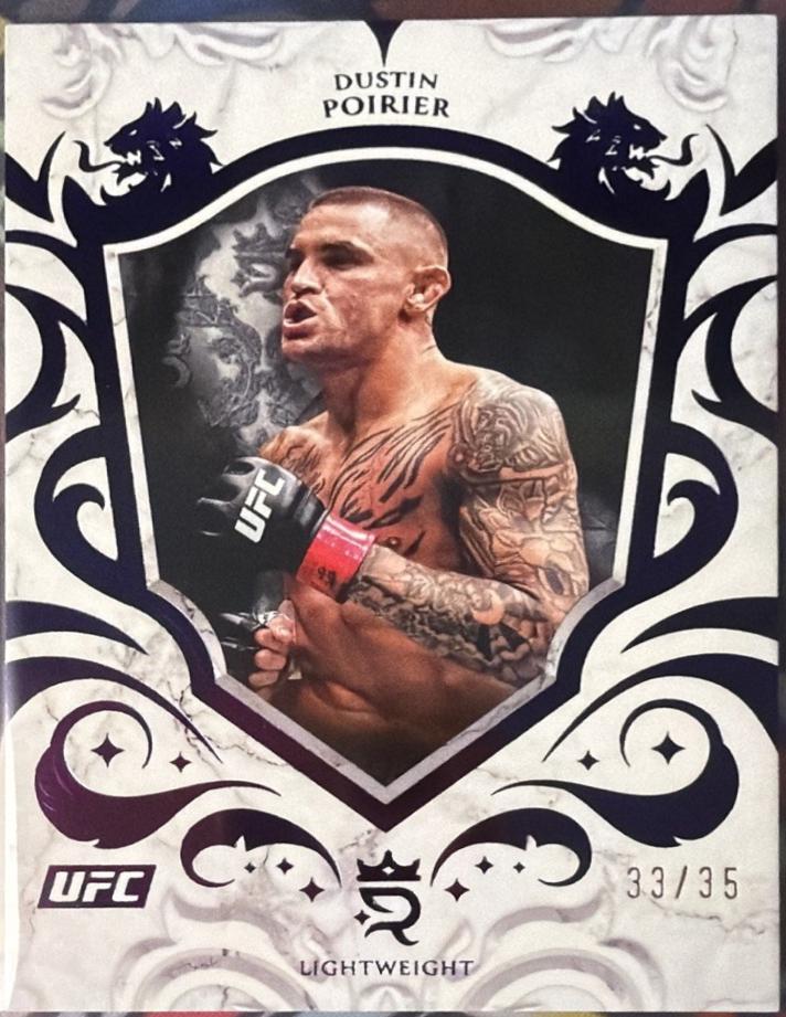 Dustin Poirier 2025 Topps Royalty UFC Base #58 Purple