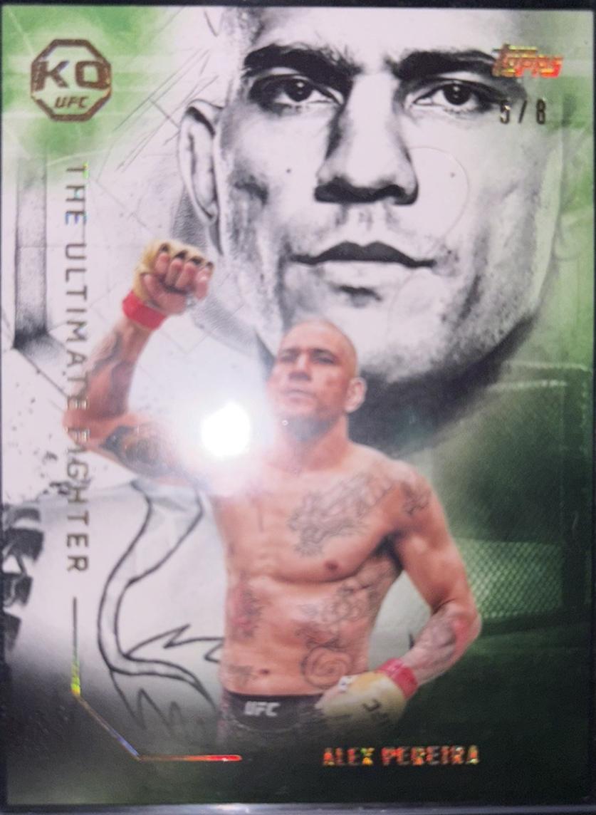 Alex Pereira 2025 Topps Knockout UFC The Ultimate Fighter #UF-2 Gold