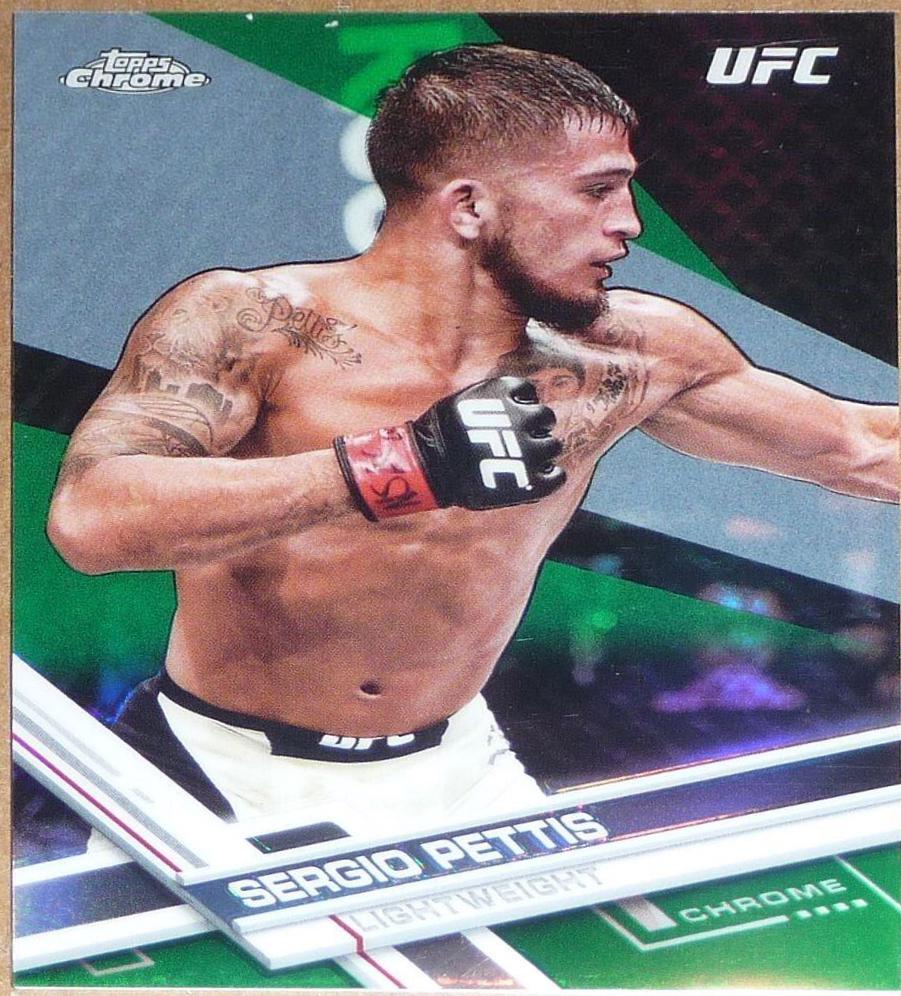 Sergio Pettis 2017 Topps Chrome UFC Base #6 Green