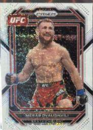 Merab Dvalishvili 2023 Panini Prizm UFC Base #172 White Sparkle