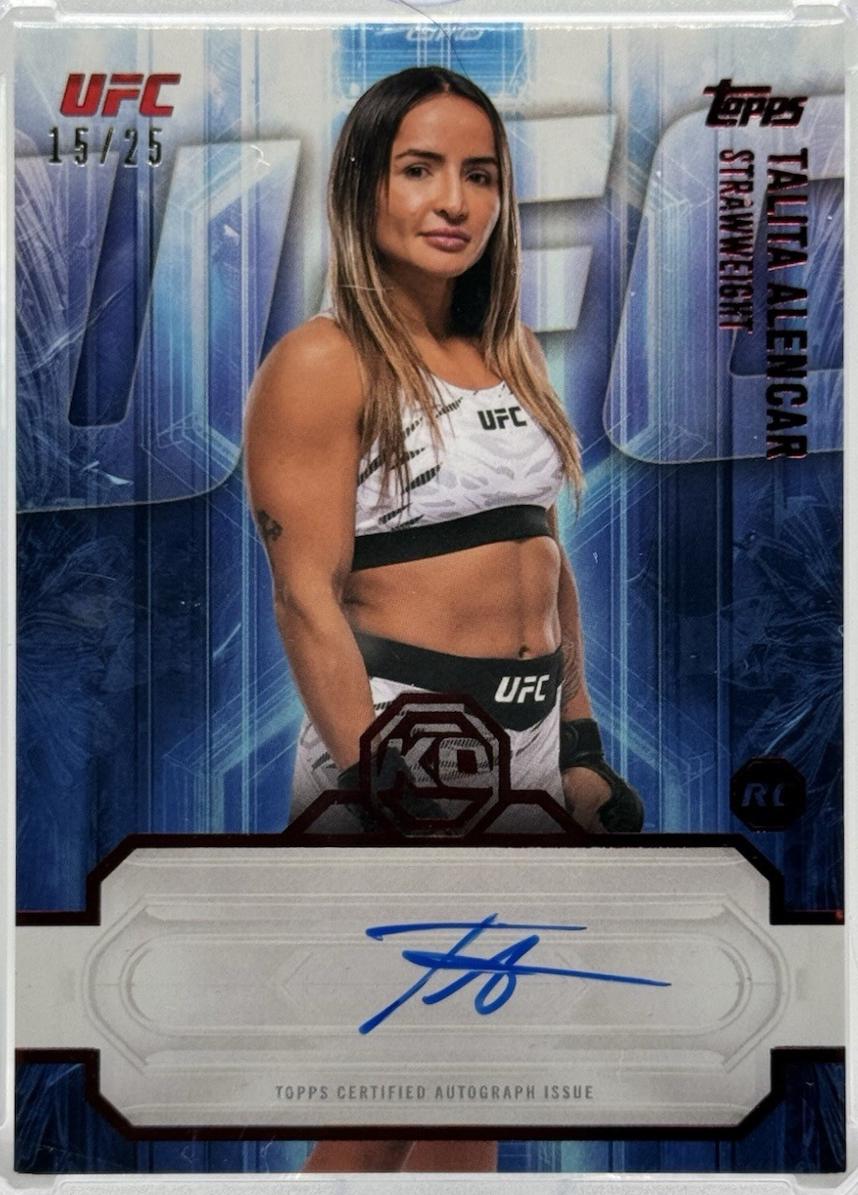 Talita Alencar 2026 Topps Knockout UFC Knockout Autographs #KOA-TAR Red