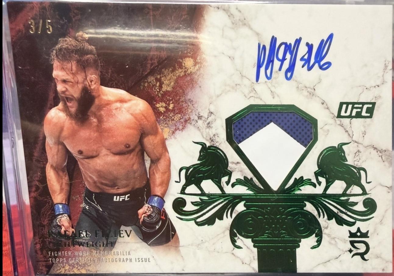 Rafael Fiziev 2025 Topps Royalty UFC Royalty Relic Signatures #RYR-RF Platinum