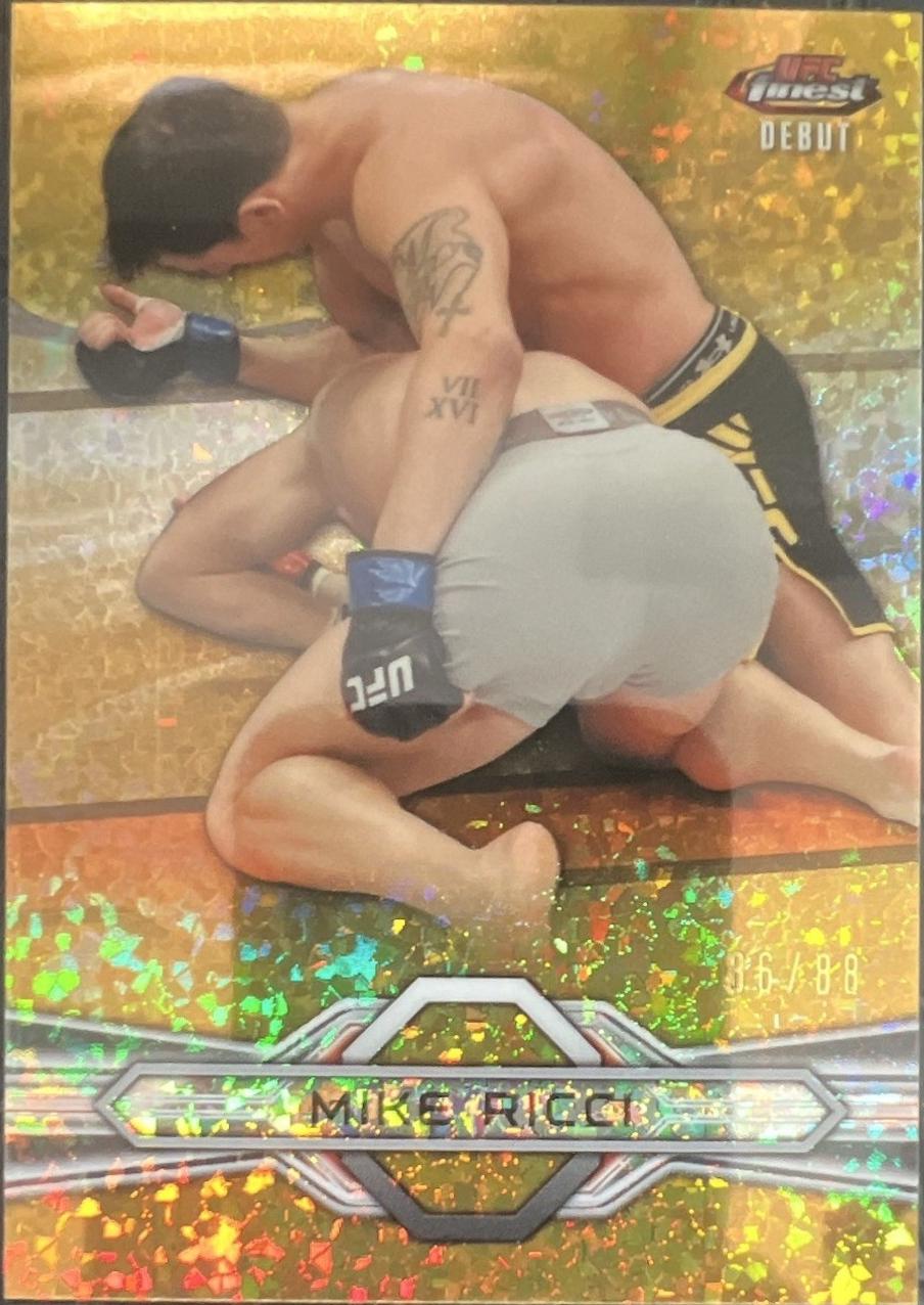 Mike Ricci 2013 Topps Finest UFC Base #60 Gold
