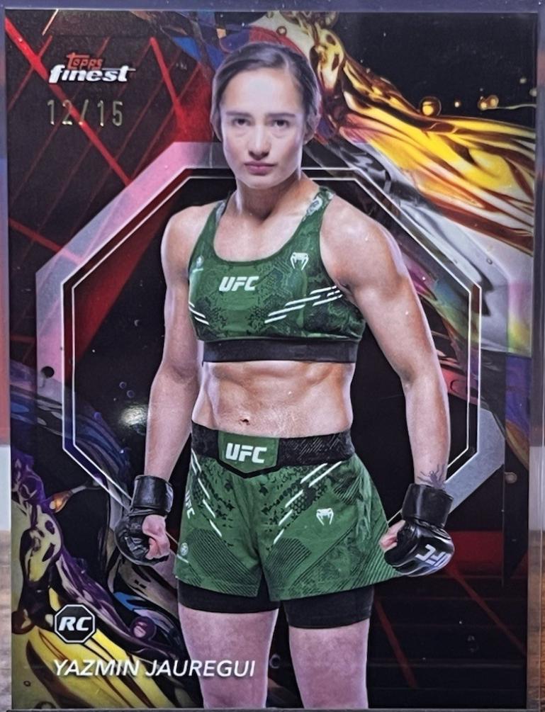 Yazmin Jauregui 2024 Topps Finest UFC Base Uncommon #193 Checkerboard Refractor