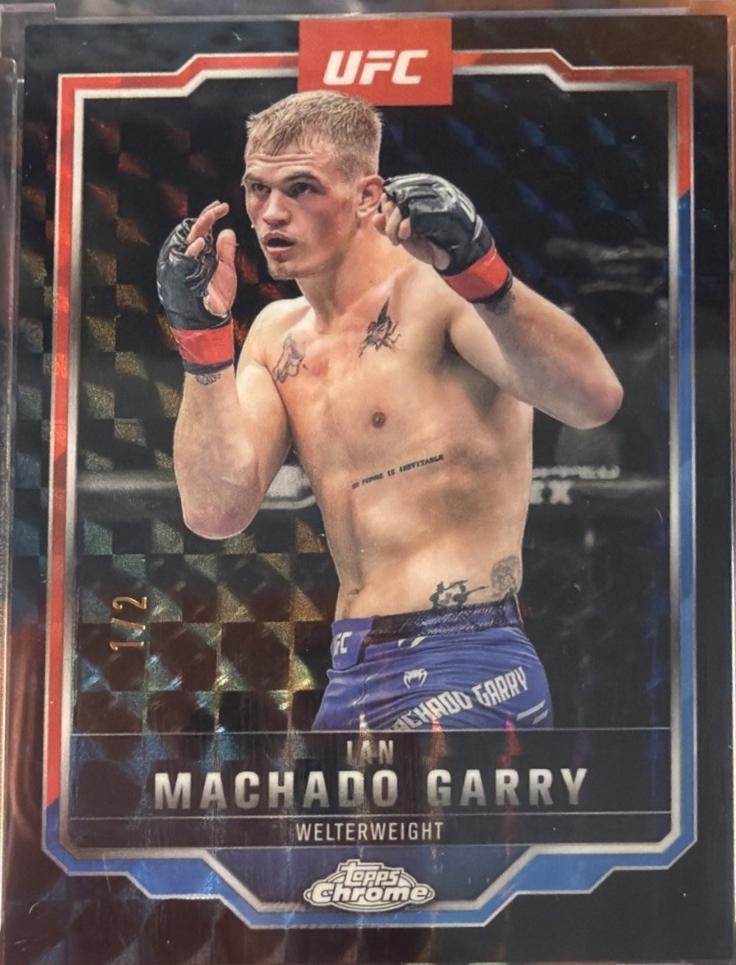 Ian Machado Garry 2025 Topps Chrome UFC AKA #AKA-6 Geometric Black Refractor