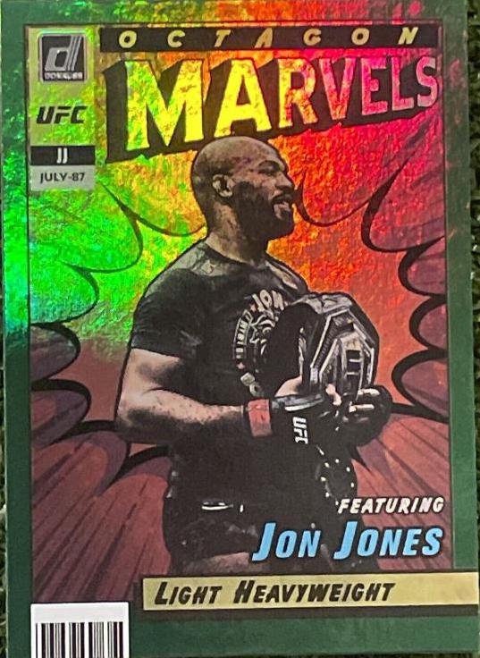 Jon Jones 2022 Panini Donruss UFC Octagon Marvels #2 Green