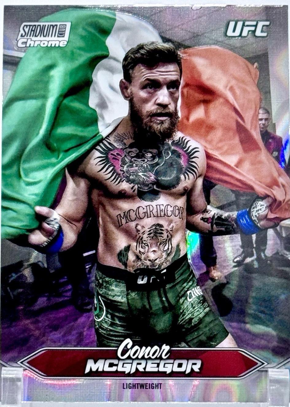 Conor McGregor 2025 Topps Stadium Club UFC Base Chrome #C-200 Lava