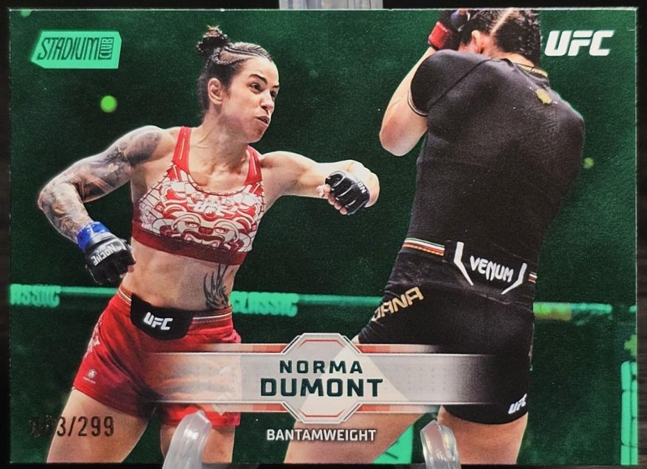 Norma Dumont 2026 Topps Stadium Club UFC Base #53 Lime Green
