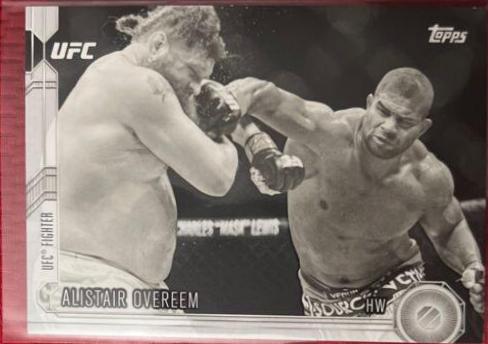 Alistair Overeem 2015 Topps UFC Chronicles Base #151 Black and White