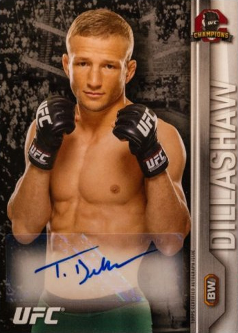 TJ Dillashaw 2015 Topps UFC Champions Autographs #FA-TD Red