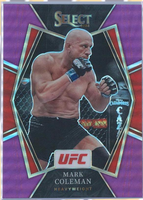 Mark Coleman 2022 Panini Select UFC Premier Level #178 Purple