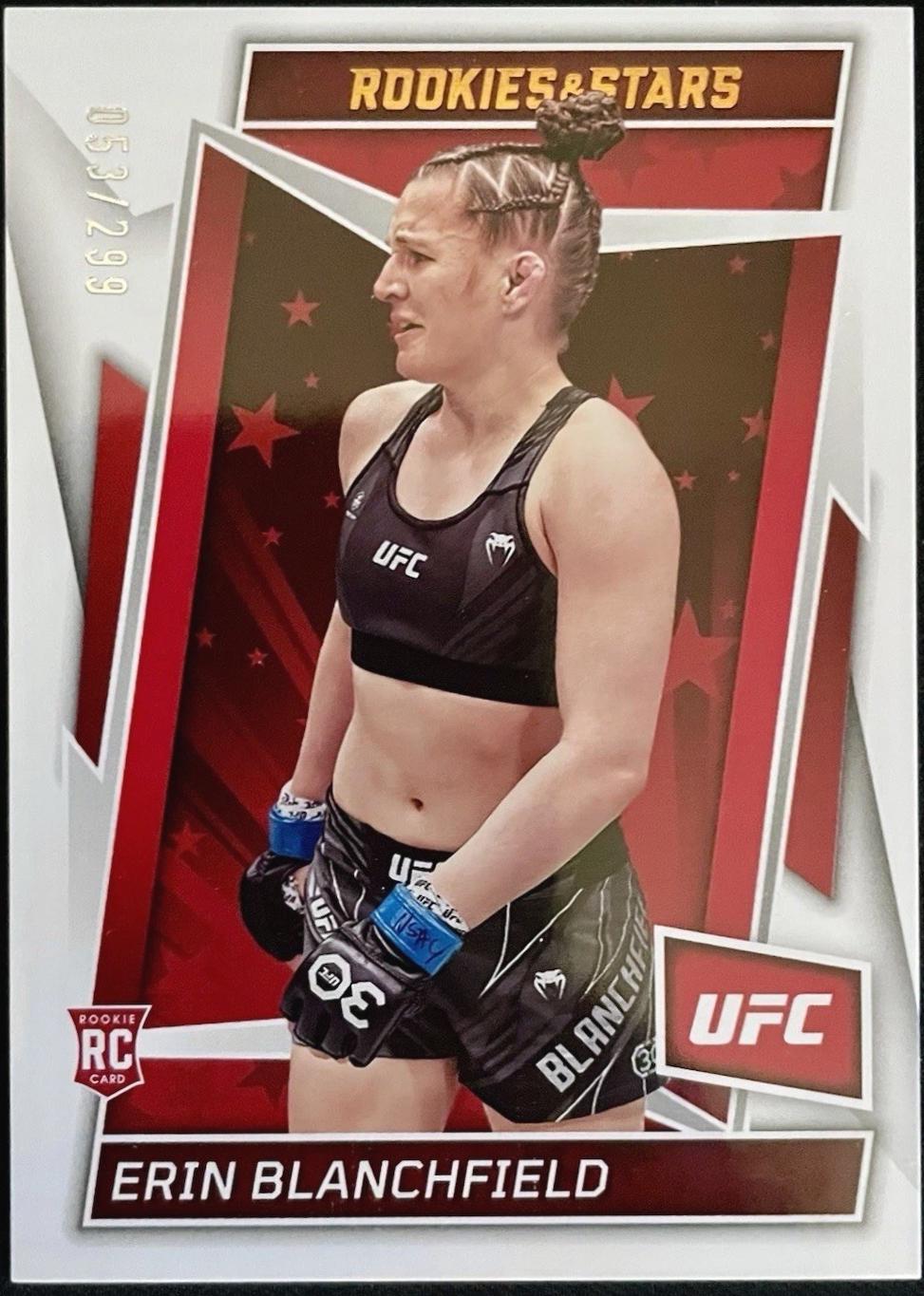 Erin Blanchfield 2023 Panini Chronicles UFC Base Rookies and Stars #188 Bronze
