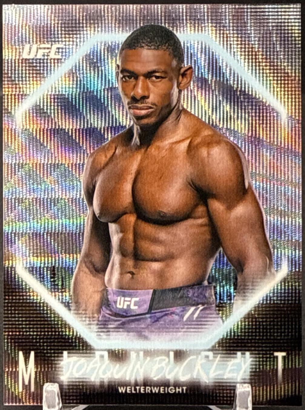 Joaquin Buckley 2025 Topps Midnight UFC Base #56 Zodiac