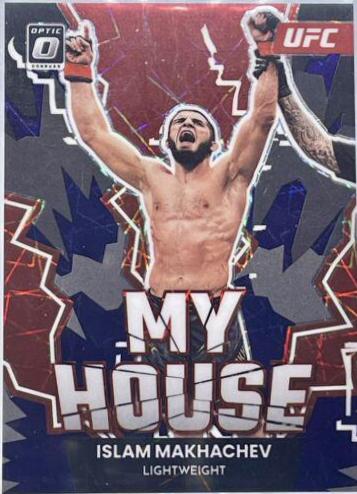 Islam Makhachev 2023 Panini Donruss Optic UFC My House #24 Purple Velocity