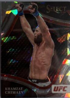 Khamzat Chimaev 2022 Panini Select UFC Octagonside #277 Cracked Ice