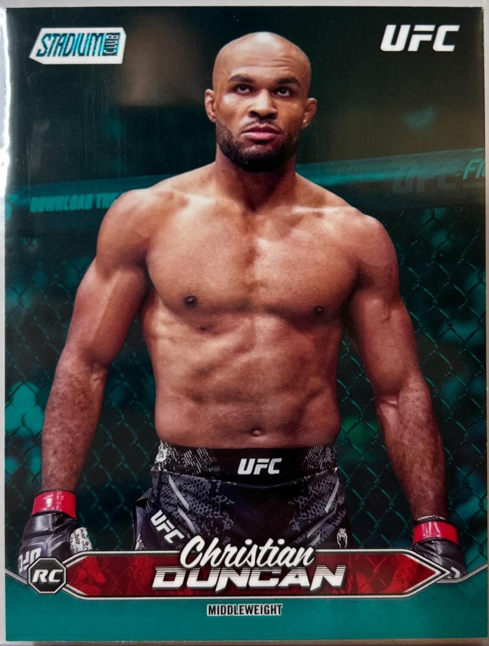 Christian Duncan 2025 Topps Stadium Club UFC Base #175 Teal