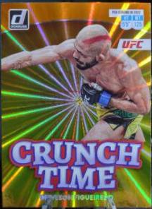 Deiveson Figueiredo 2023 Panini Donruss UFC Crunch Time #17 Orange Laser