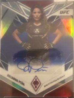 Julianna Peña 2023 Panini Chronicles UFC Phoenix Autographs #39 Blue