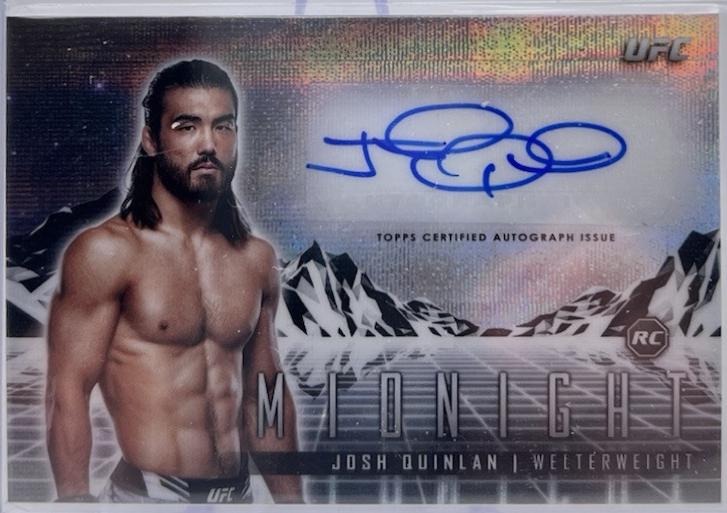 Josh Quinlan 2024 Topps Midnight UFC Horizon Signatures #HS-JQN Moon Beam