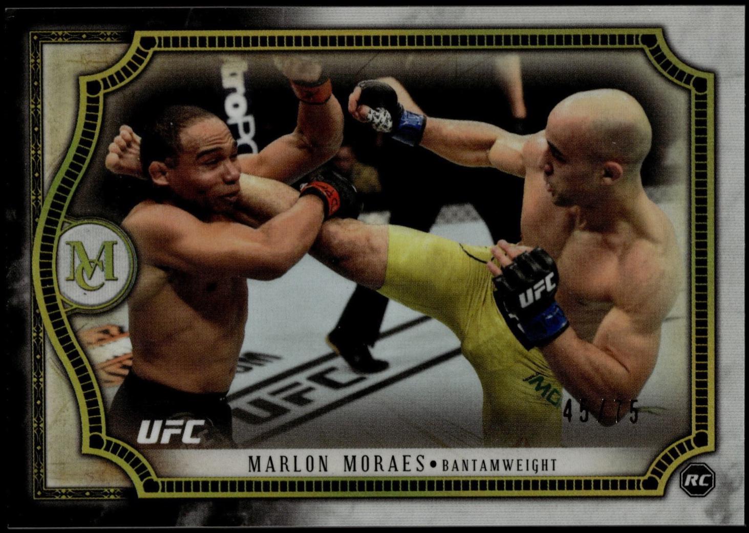 Marlon Moraes 2018 Topps UFC Museum Collection Base #17 Gold