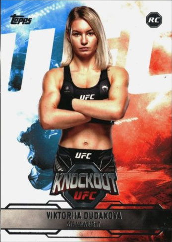 Viktoriia Dudakova 2025 Topps Knockout UFC Base #5 Holo Gold