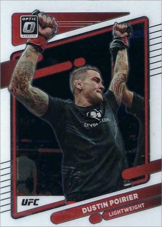 Dustin Poirier 2022 Panini Donruss Optic UFC Base #2 Gold Vinyl