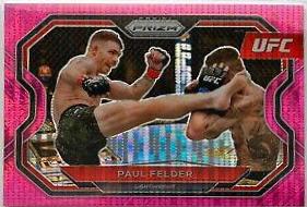 Paul Felder 2021 Panini Prizm UFC Base #145 Pink Pulsar