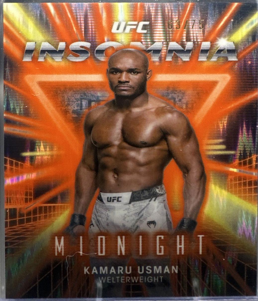 Kamaru Usman 2025 Topps Midnight UFC Insomnia #IN-15 Dusk