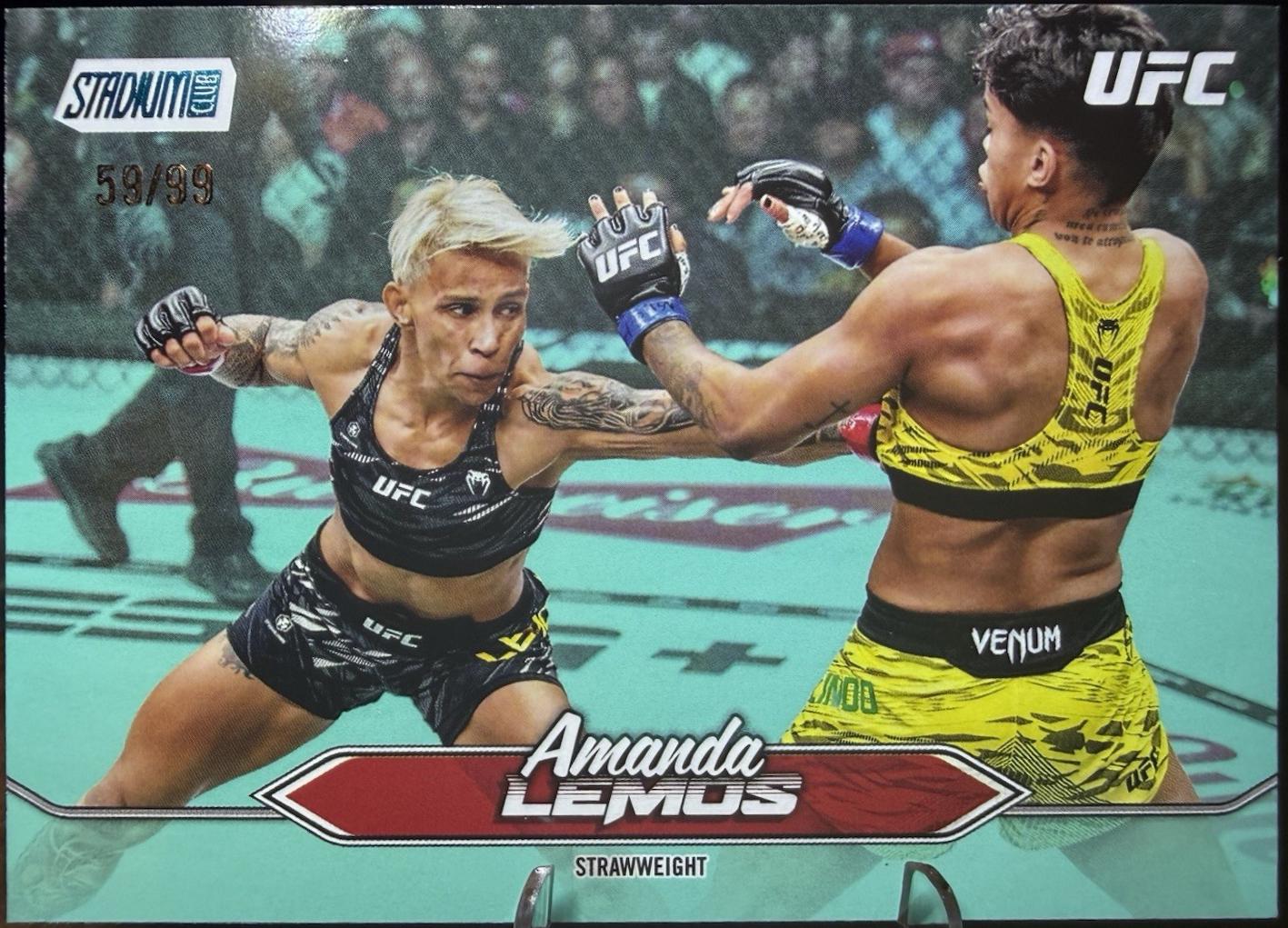 Amanda Lemos 2025 Topps Stadium Club UFC Base #131 Teal