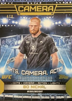 Bo Nickal 2024 Topps Knockout UFC Camera (Lights, Camera, Action) #CAM-5 Platinum