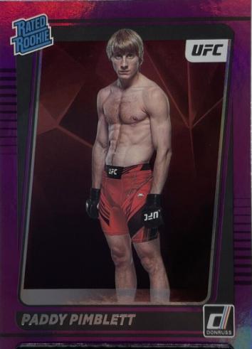 Paddy Pimblett 2022 Panini Donruss UFC Base #207 Purple Flood