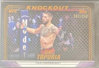 Ilia Topuria 2024 Topps Knockout UFC Base #34 Orange