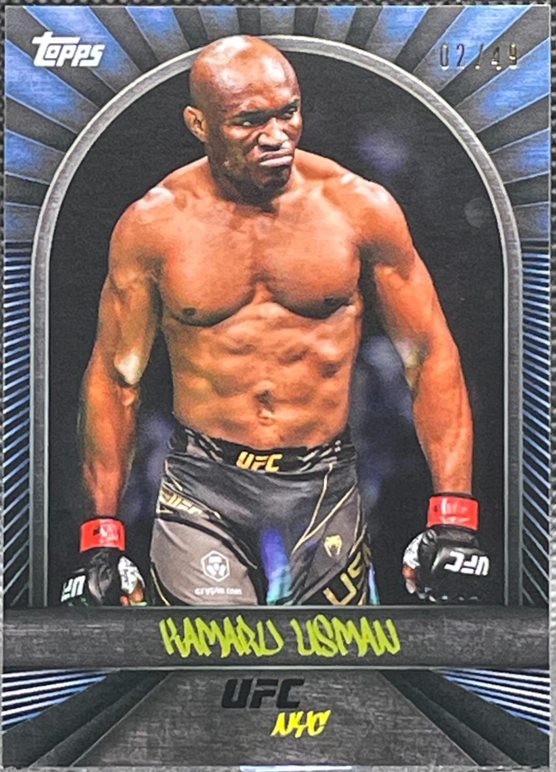 Kamaru Usman 2024 Topps UFC NYC Base #30 Blue