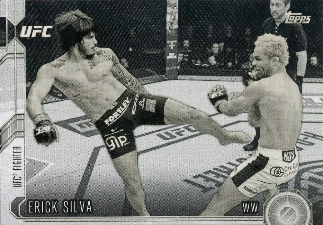 Erick Silva 2015 Topps UFC Chronicles Base #137 Black and White